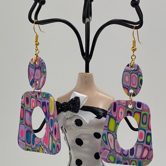 Handmade Polymer Clay Dangle Earrings Host Pick - Picture 11 of 14